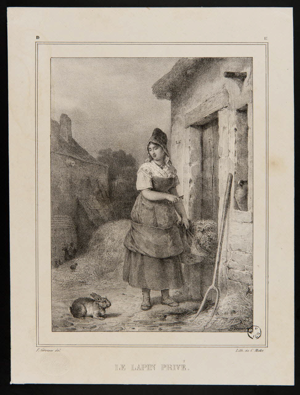 estampe LE LAPIN PRIVE. 1968.35.16 Photo