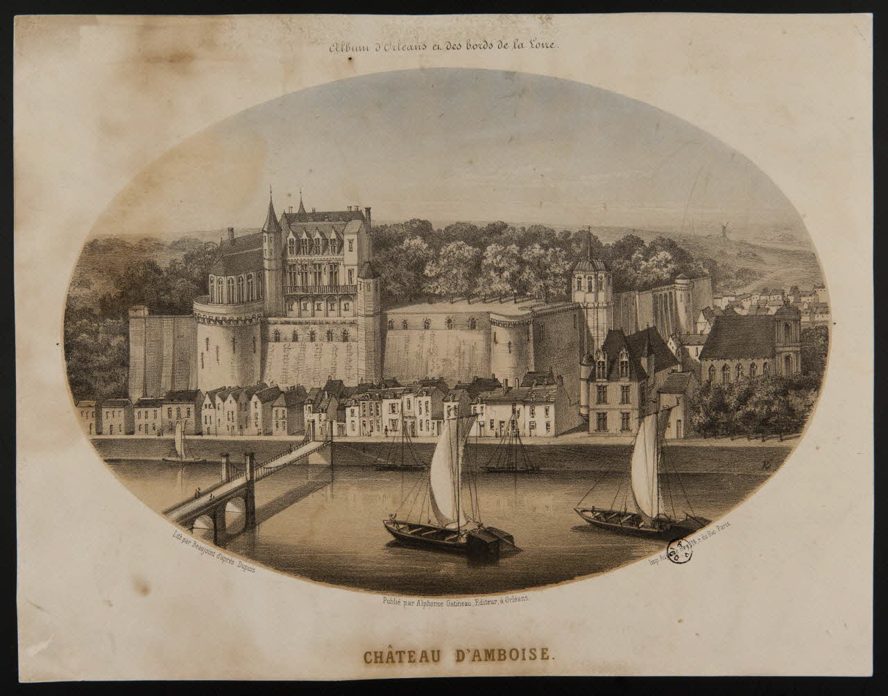 estampe CHATEAU D'AMBOISE 1968.35.20 Photo