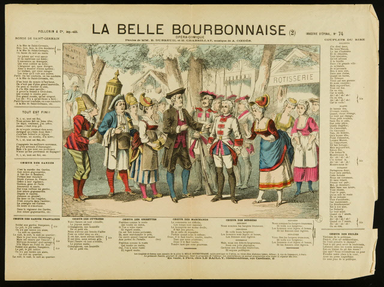 estampe LA BELLE BOURBONNAISE 1968.35.9 Photo