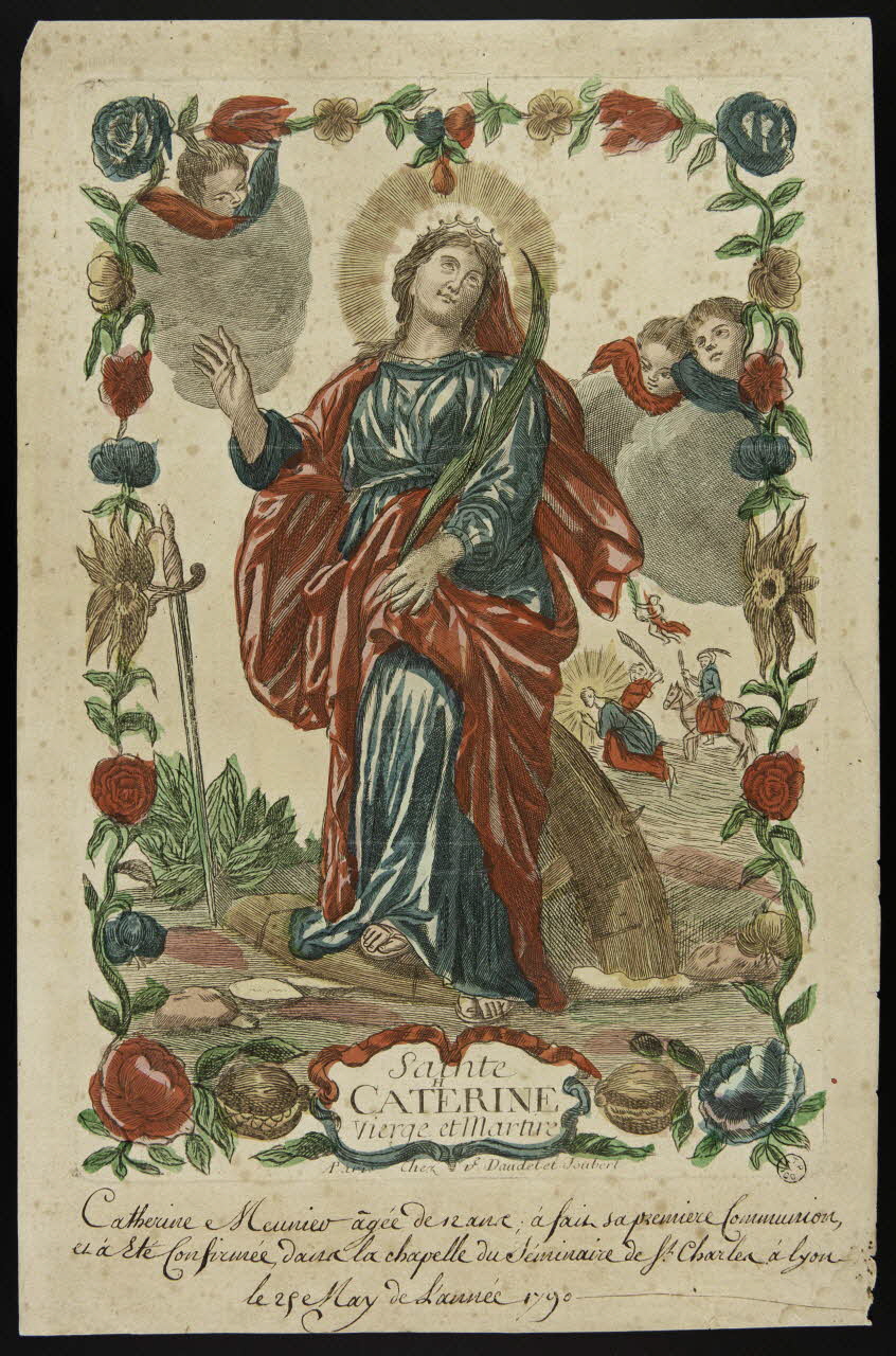 estampe Sainte  CATHERINE  Vierge et Martire 1968.36.1 Photo