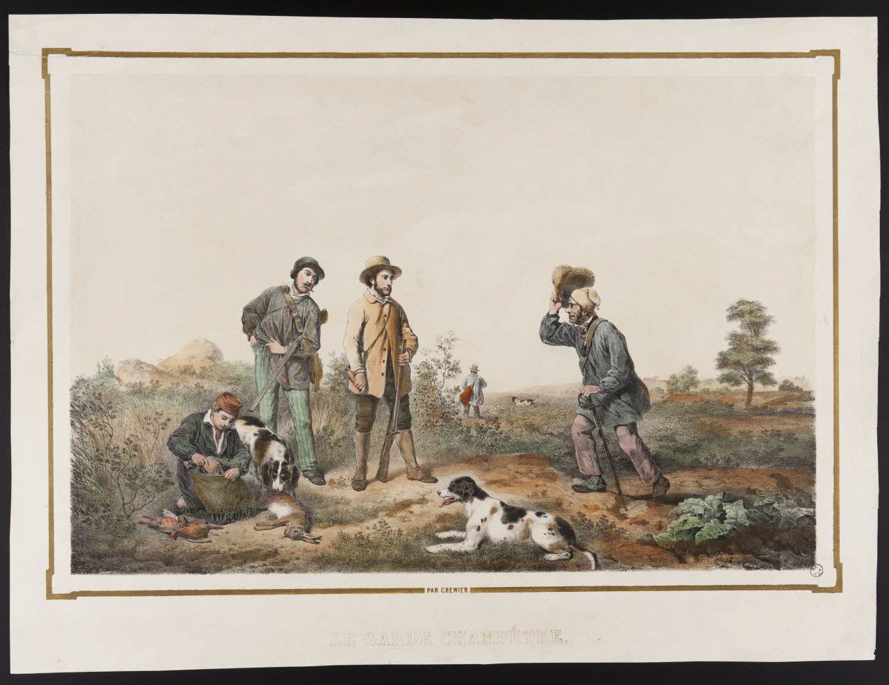 estampe LE GARDE CHAMPETRE. 1968.36.3 Photo
