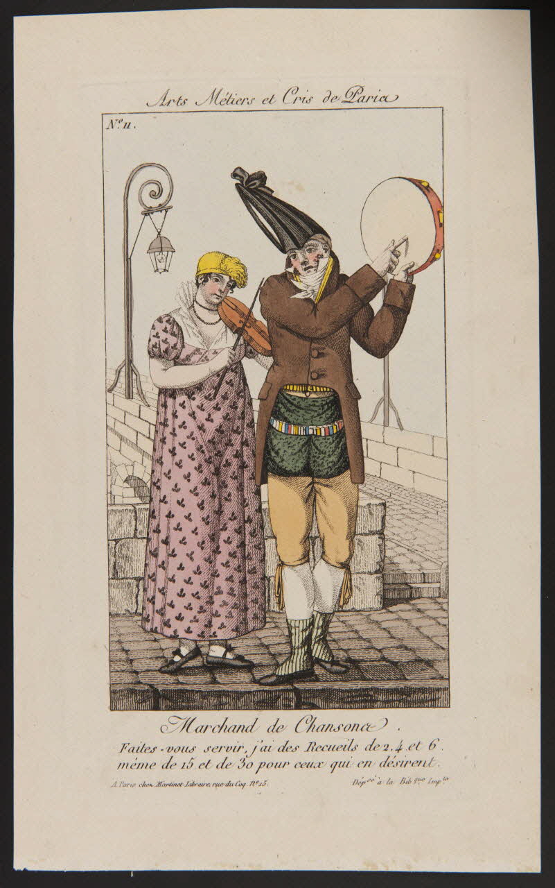 estampe Marchand de Chansons. 1968.36.37 Photo