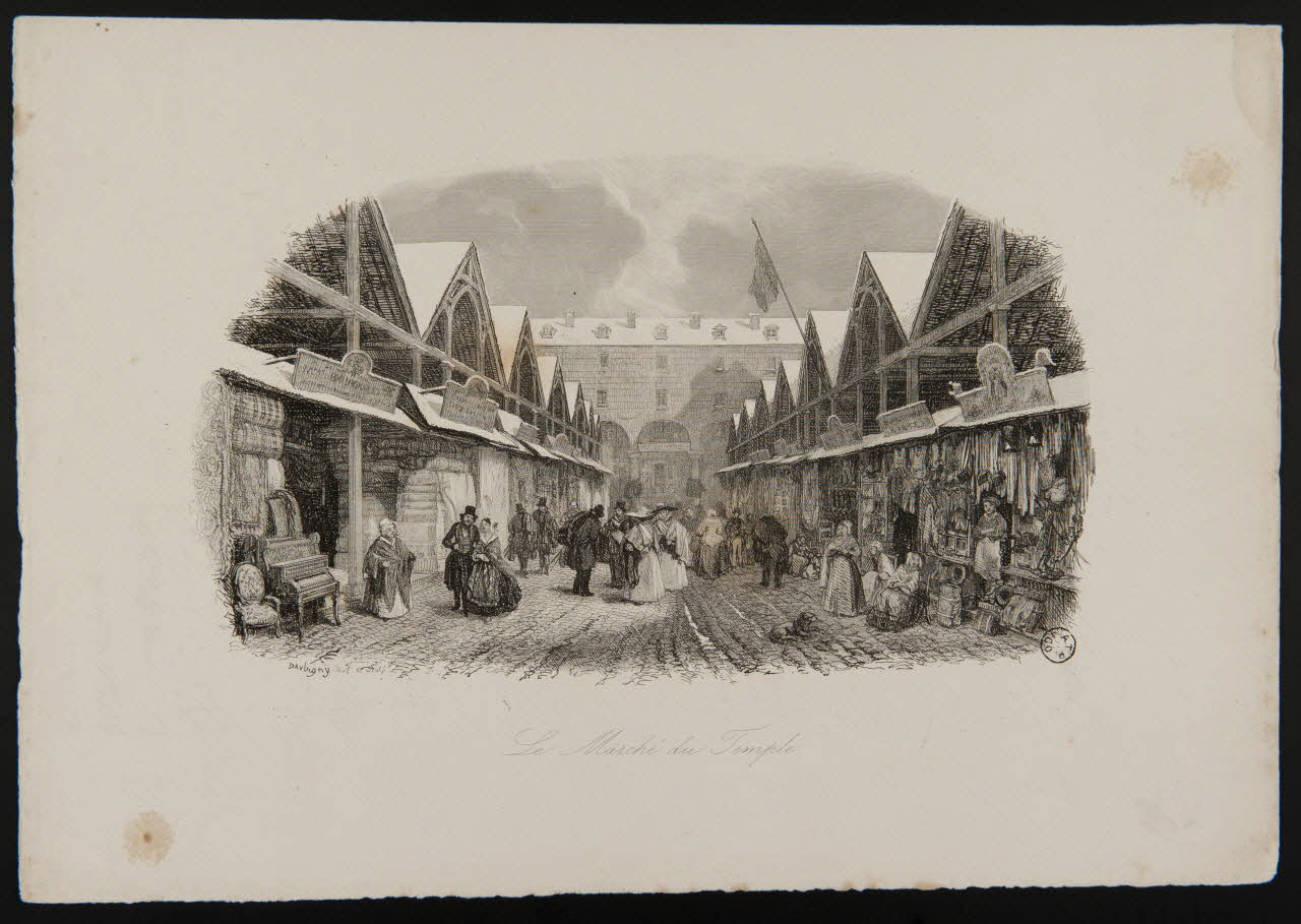 estampe Le Marché du Temple 1968.37.121 Photo