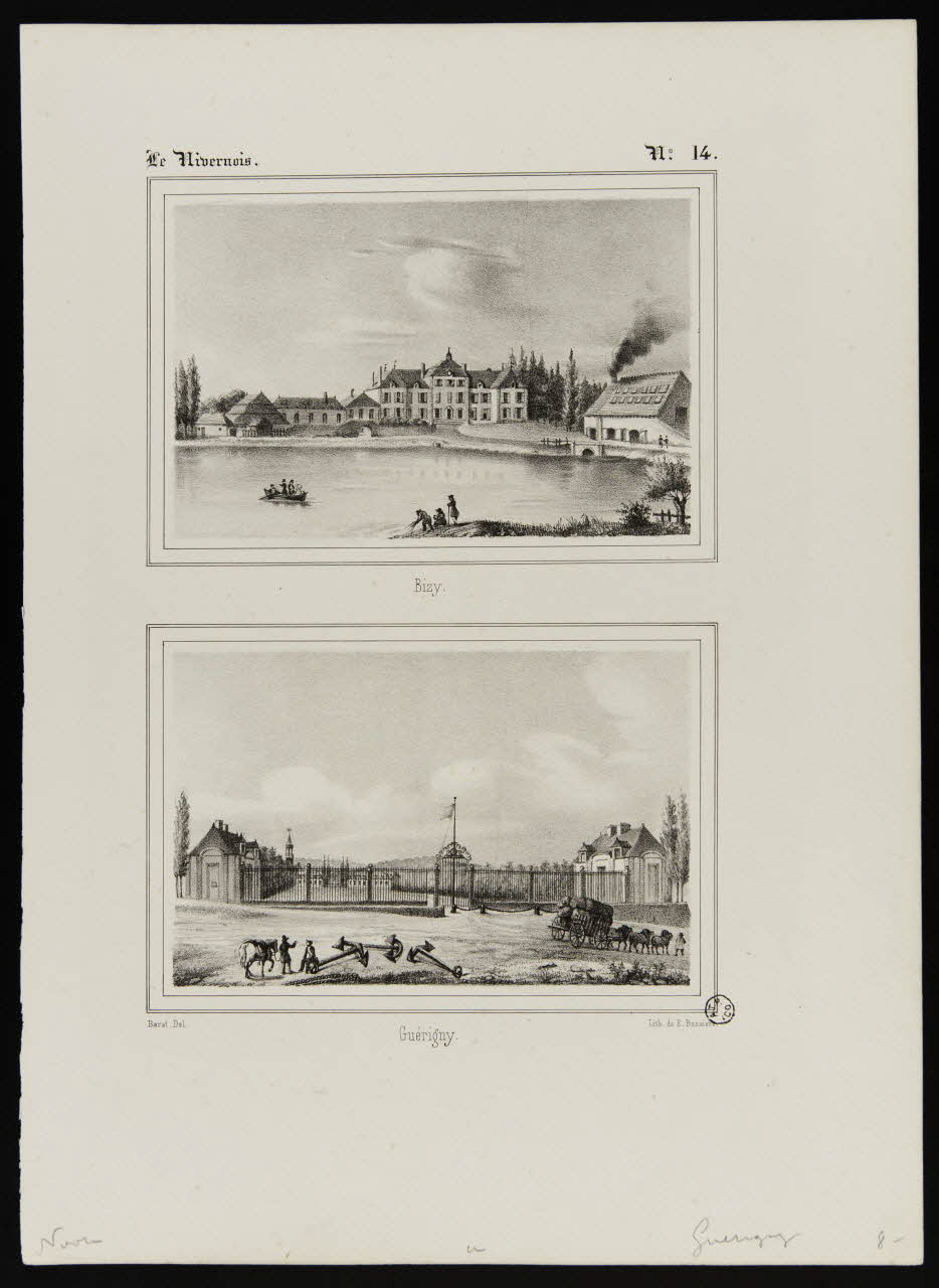 estampe Le Vivernois.  Bisy.  Guérigny. 1968.37.123 Photo
