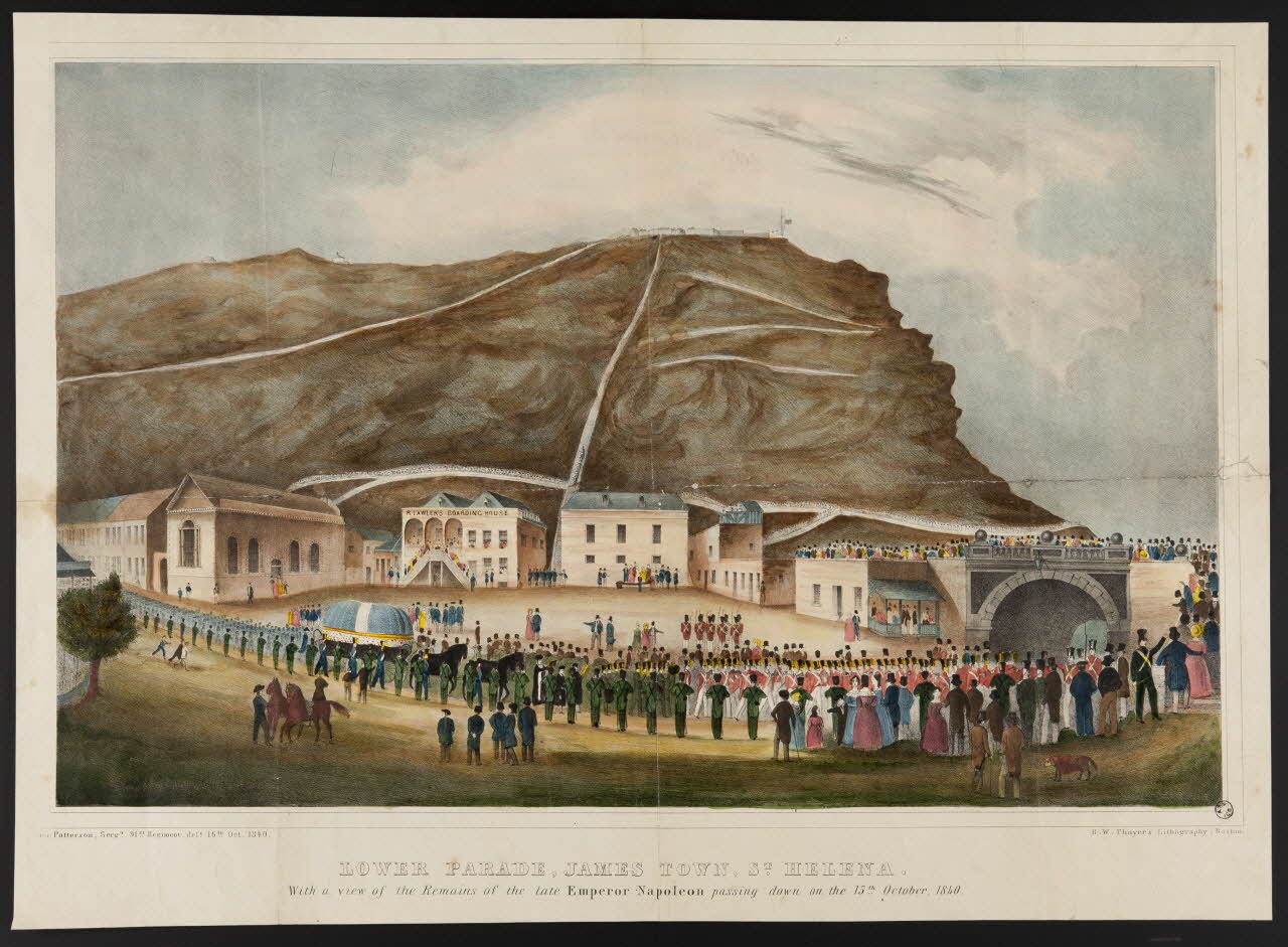 Patterson sergt estampe LOWER PARADE, JAMES TOWN, ST HELENA. 1840 1968.37.17 Photo