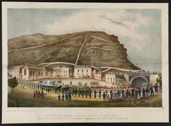 Patterson sergt estampe LOWER PARADE, JAMES TOWN, ST HELENA. 1840 1968.37.17 Photo