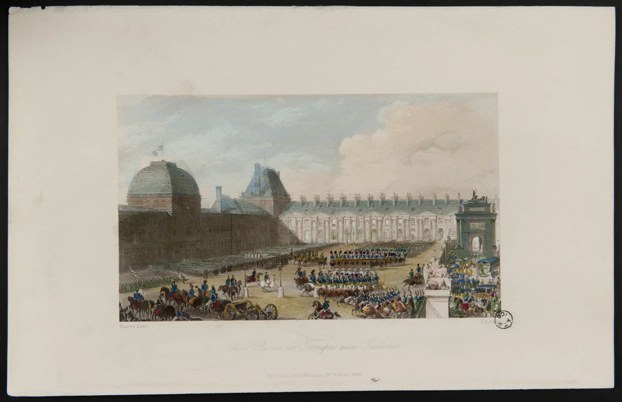 estampe Une Revue de Troupes aux Tuileries 1968.37.30 Photo