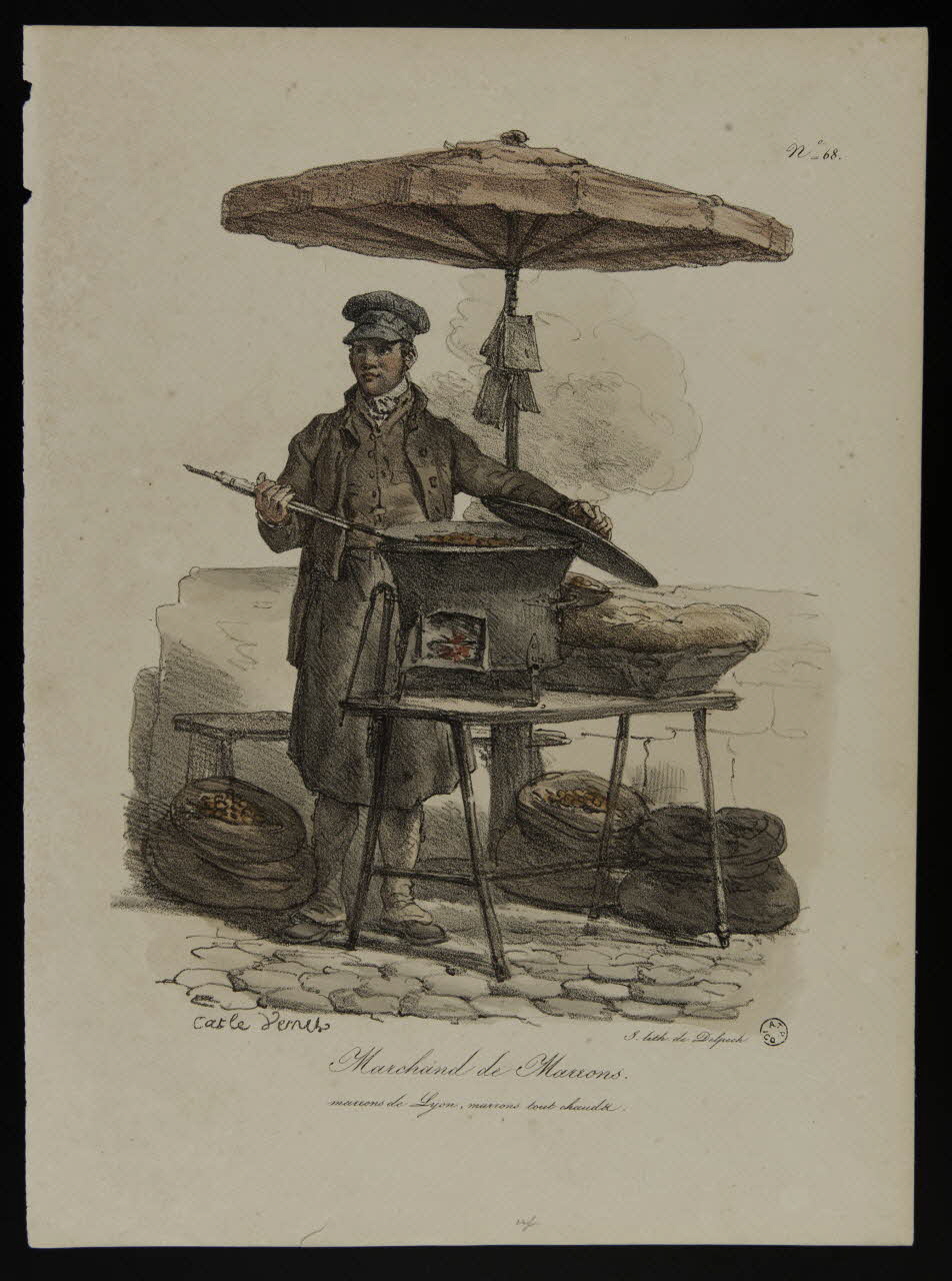 estampe Marchand de Marrons. 1968.37.49 Photo