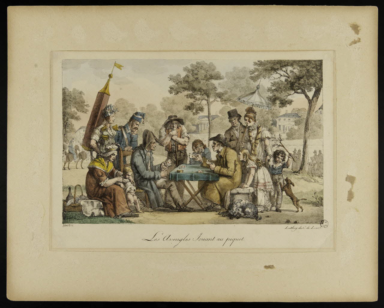 estampe Les Aveugles Jouant au piquet. 1968.37.62 Photo