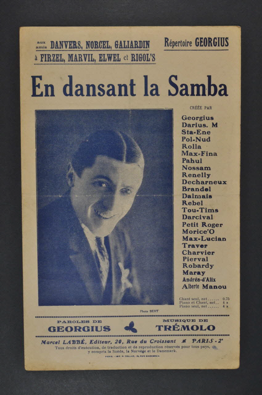 chanson petit format 1965.164.16 Photo Mucem