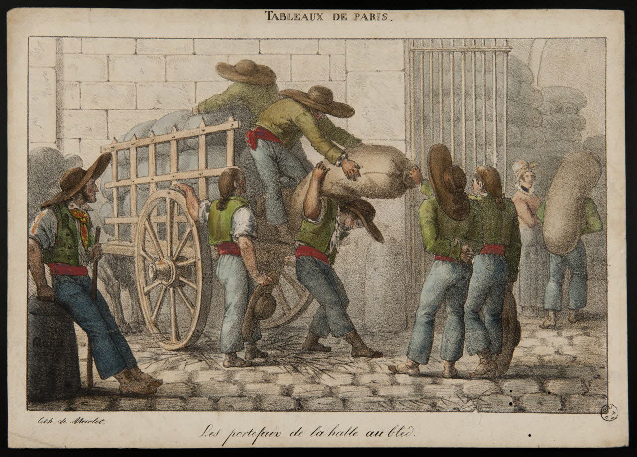 estampe Les portefaix de la halle au ble 1968.37.74 Photo