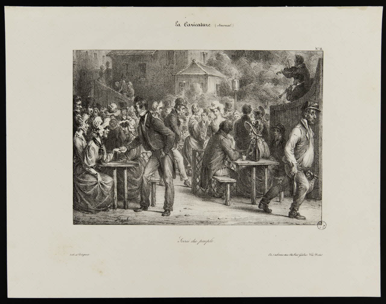 estampe Soirée du peuple. 1968.37.77 Photo