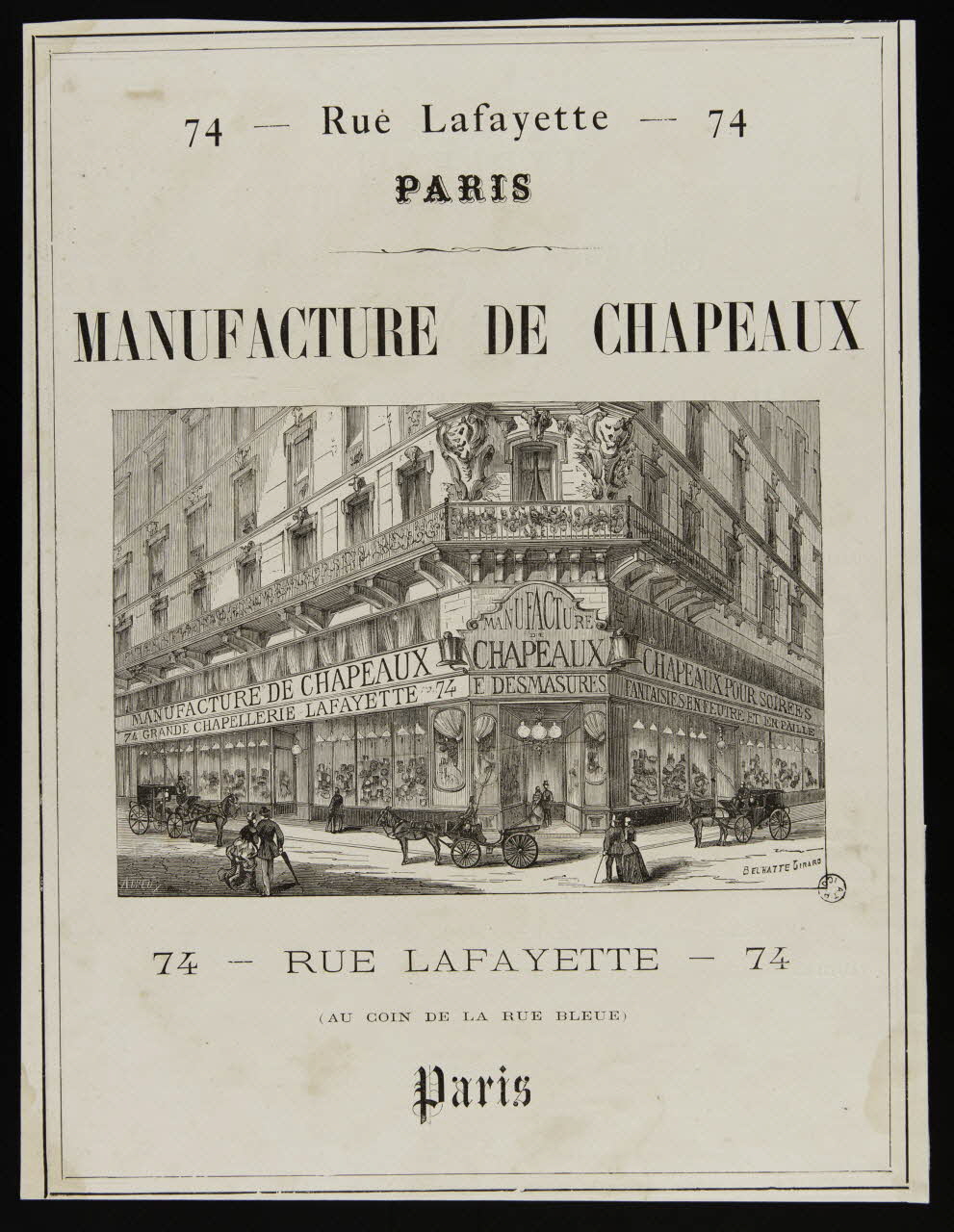 estampe MANUFACTURE DE CHAPEAUX 1968.37.92 Photo