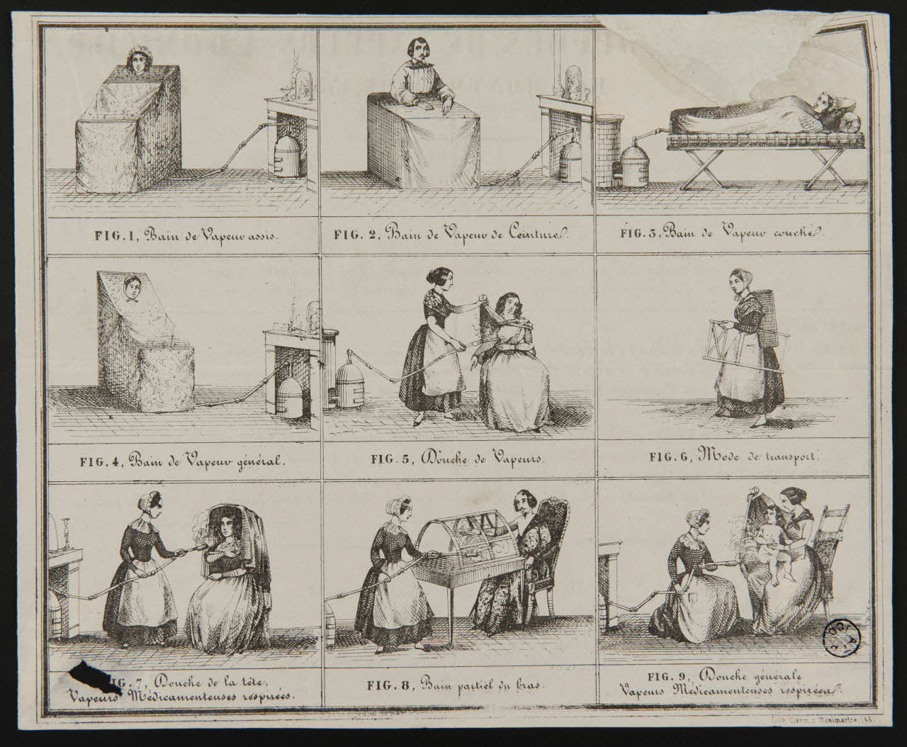 estampe Les différents types de bains et douches de vapeur 1968.37.98 Photo