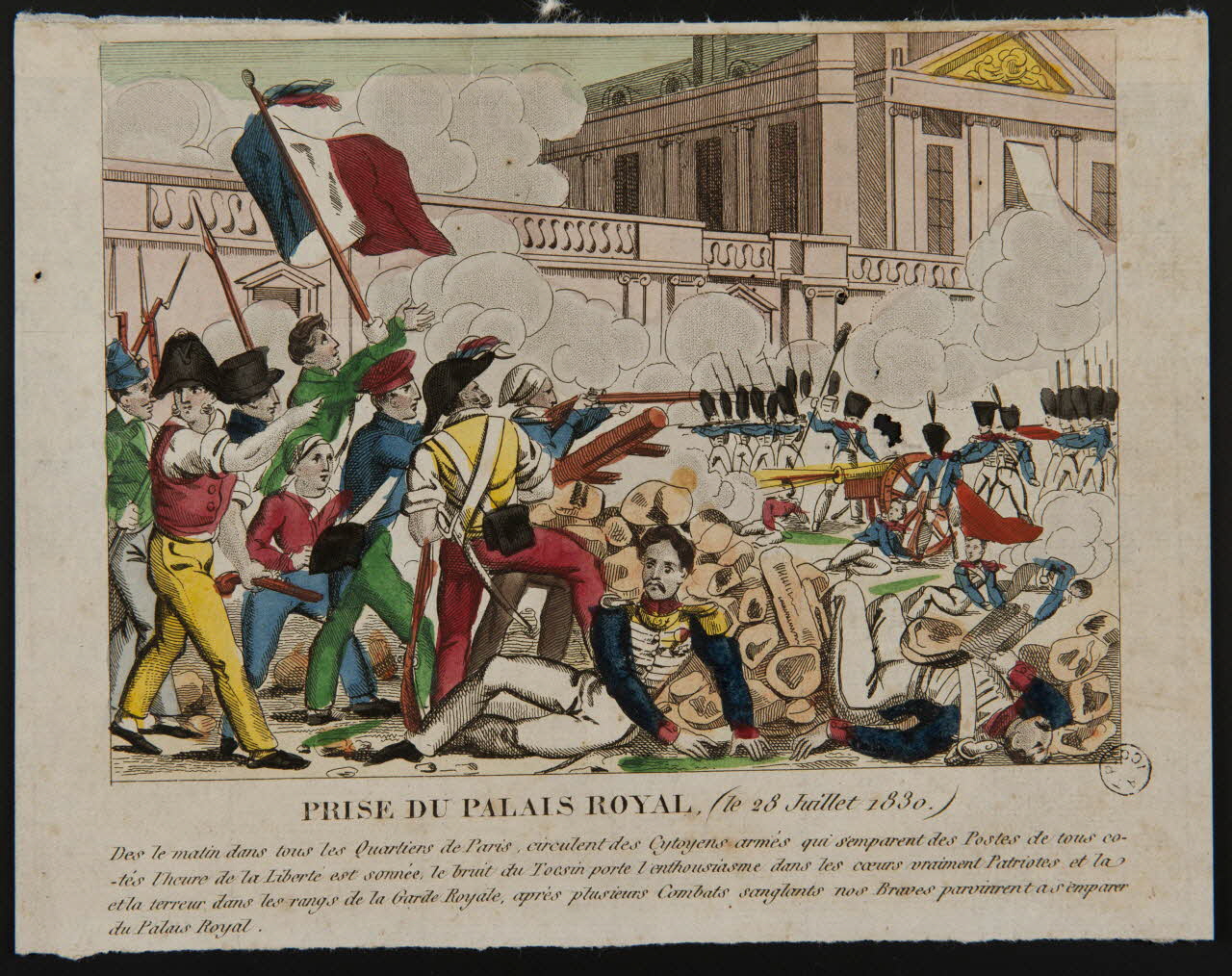 estampe PRISE DU PALAIS ROYAL, (le 28 Juillet 1830) 1968.49.15 Photo