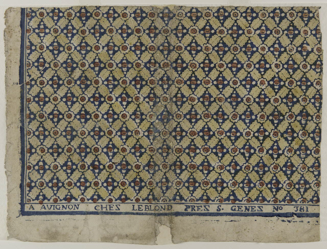 Leblond imagerie ancienne Dominoterie Avignon 1822 1968.51.168 Photo Mucem