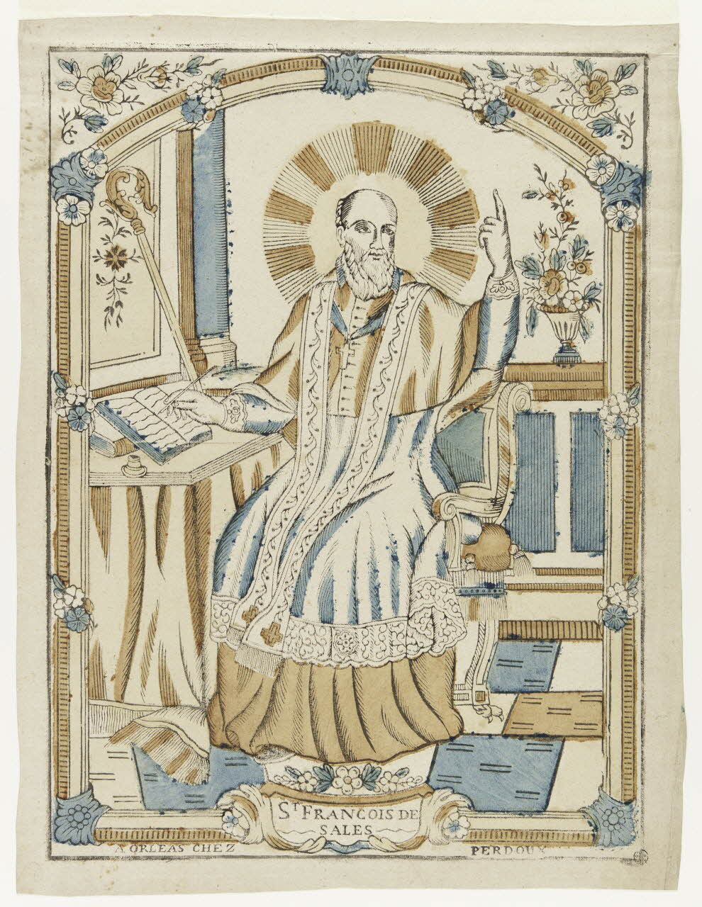 Pierre-Fiacre Perdoux imagerie ancienne ST FRANCOIS DE  SALES Orléans 1771-1780 1968.51.3 Photo