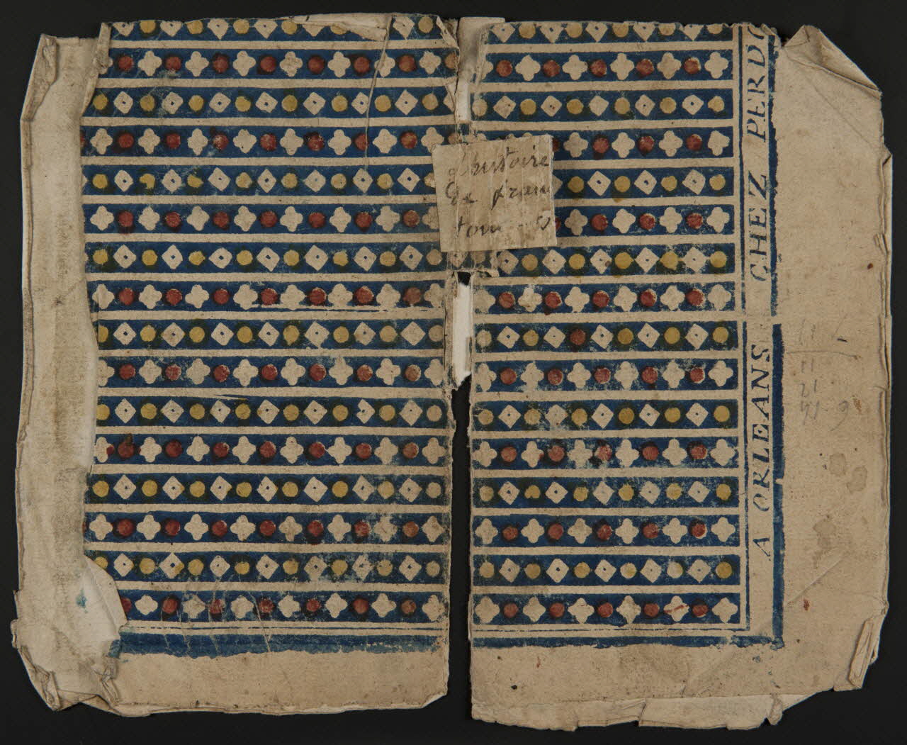 Pierre-Fiacre Perdoux imagerie ancienne Dominoterie Orléans 1771-1805 1968.51.404.1/2 Photo