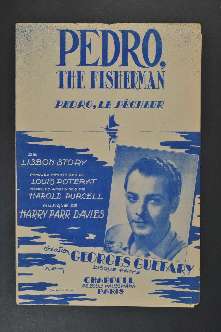 Harold Purcell ; Louis Poterat ; Harry Parr-Davies ; Georges Guétary ; Chappell; chanson petit format Île-de-France, France 1943 1966.158.88 Photo Mucem