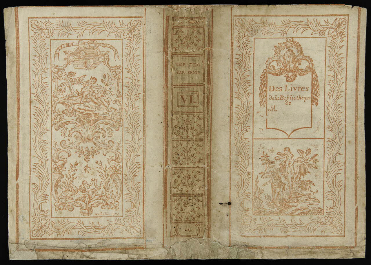 Michelin François imagerie ancienne Des Livres  de la Bibliothèque  de  M... Orléans 1785 1968.51.492 Photo