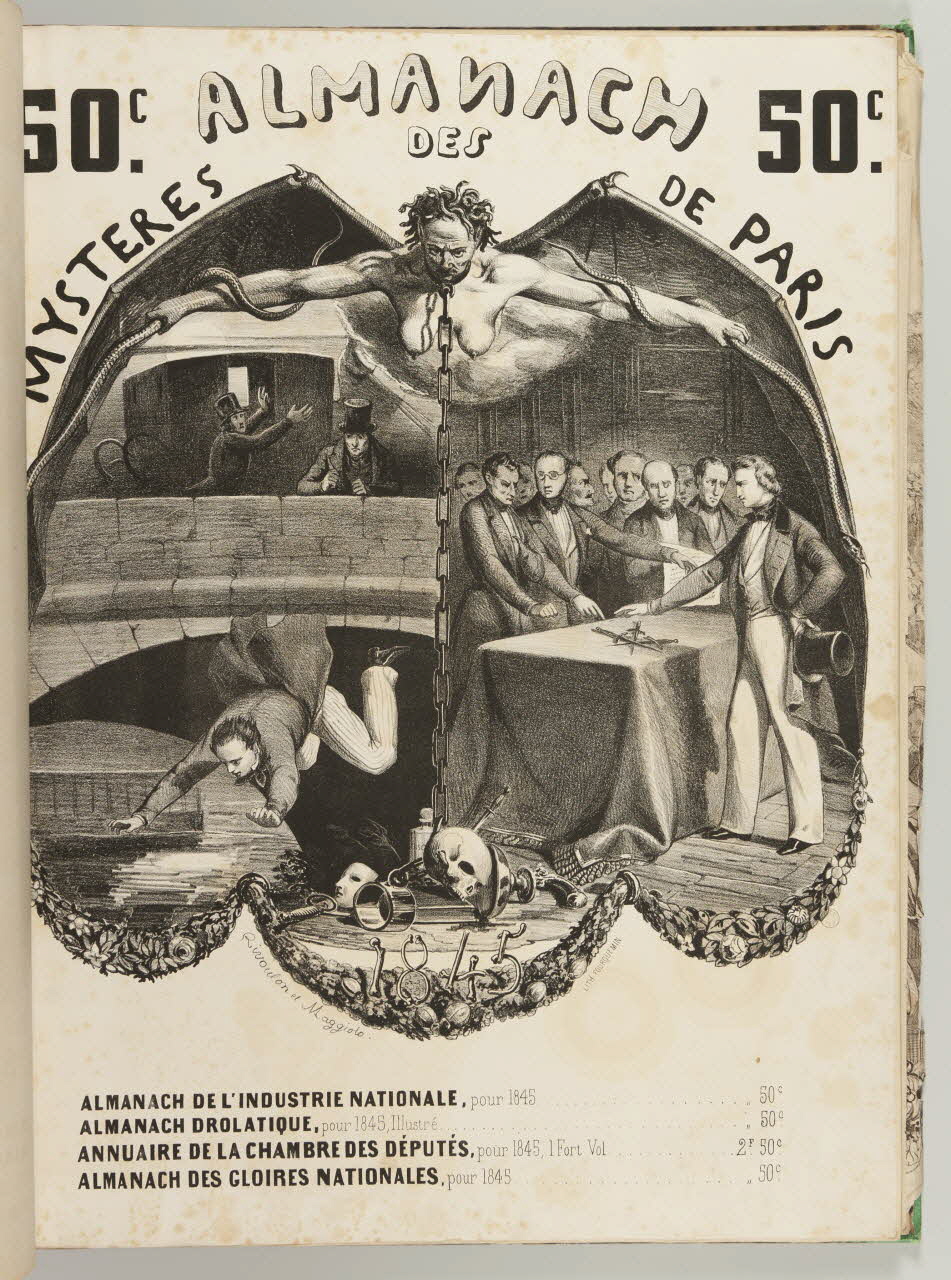 affiche ALMANACH  DES  MYSTERES DE PARIS 1968.65.1.16 Photo