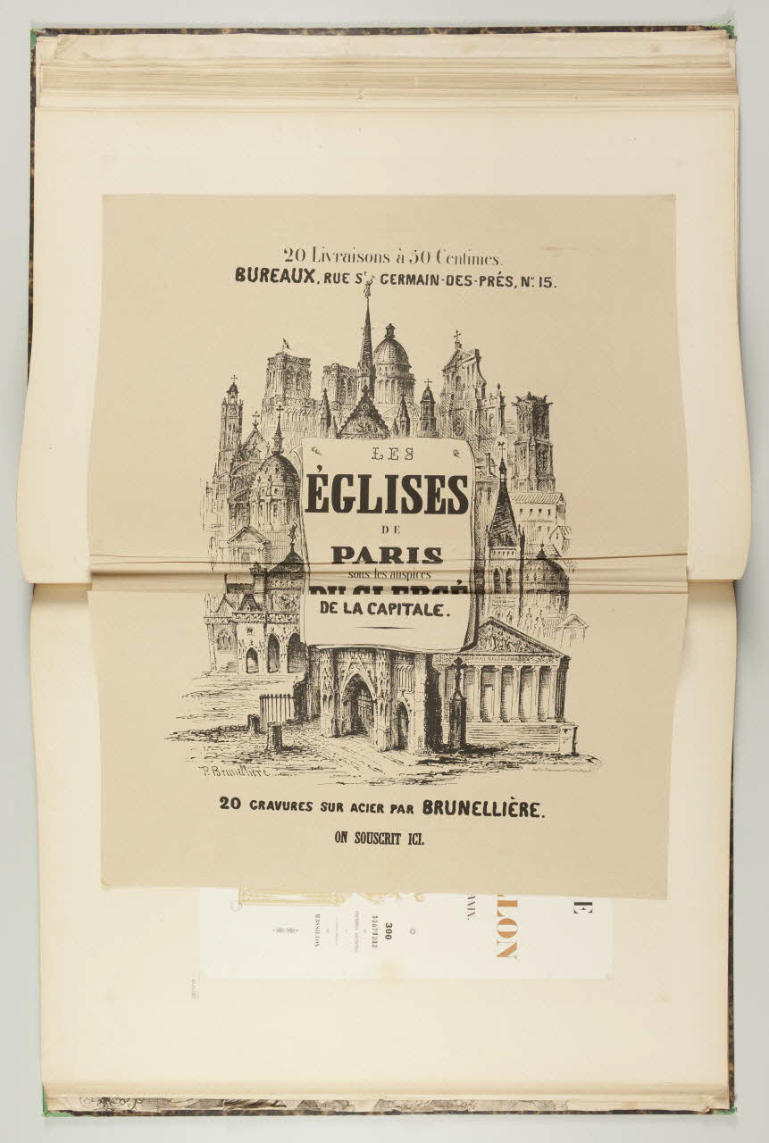 affiche LES  EGLISES  DE  PARIS  sous les auspices  OU CLERGE  DE LA CAPITALE 1968.65.1.26 Photo