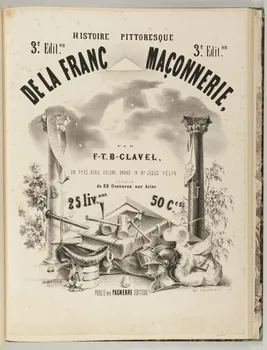 affiche HISTOIRE PITTORESQUE  DE LA FRANC  MACONNERIE 1968.65.1.31 Photo