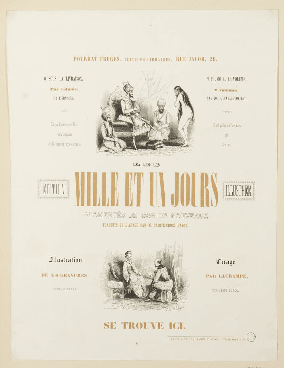 affiche LES  MILLE ET UN JOURS  AUGMENTES DE CONTES NOUVEAUX 1968.65.1.36 Photo