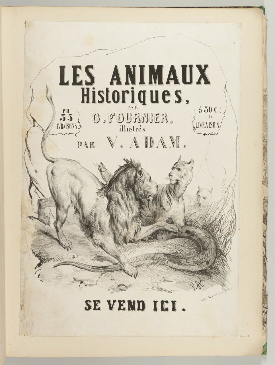 album LES ANIMAUX  HISTORIQUES 1968.65.1.4 Photo