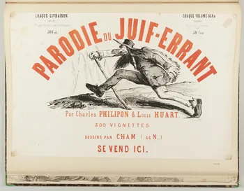 Cham ; Aubert et Cie affiche PARODIE DU JUIF-ERRANT 1844 1968.65.1.43  Photo