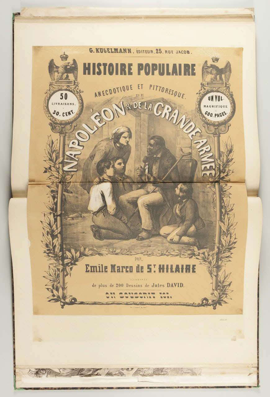 affiche HISTOIRE POPULAIRE  ANECDOTIQUE ET PITTORESQUE.  DE NAPOLEON & DE LA GRANDE ARMEE 1968.65.1.54 Photo