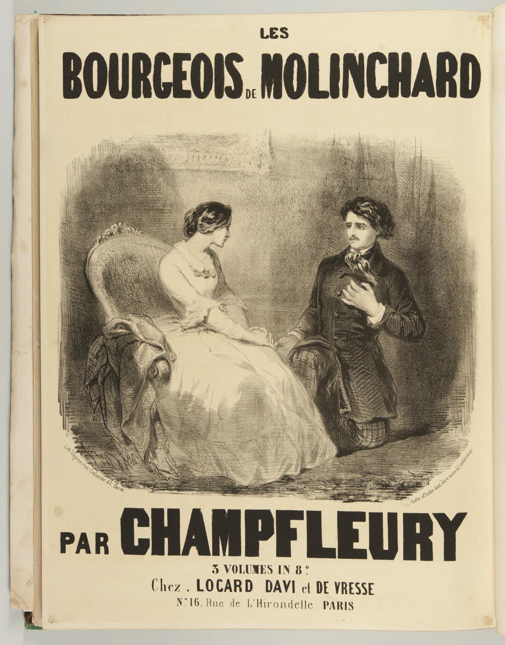 affiche LES  BOURGEOIS DE MOLINCHARD  PAR CHAMPFLEURY 1968.65.1.58 Photo