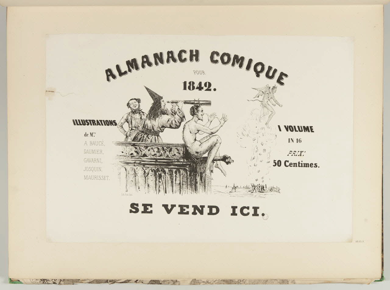 affiche ALMANACH COMIQUE  POUR  1842. 1968.65.1.9 Photo