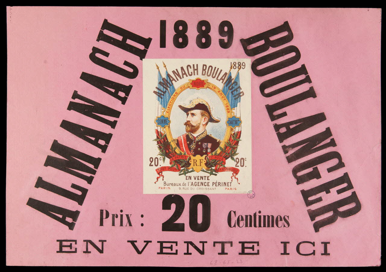 affiche ALMANACH  1889  BOULANGER 1968.65.23 Photo