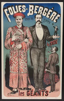 affiche FOLIES BERGERE  et les GEANTS 1968.65.4  Photo
