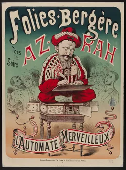 affiche Folies Bergère  AZRAH  L'AUTOMATE MERVEILLEUX 1968.65.5 Photo (c) Mucem