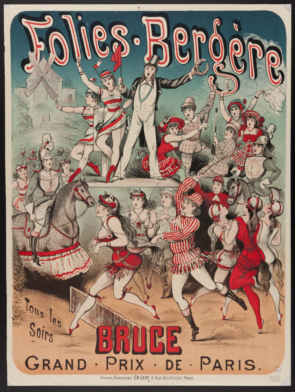 affiche Folies Bergère  BRUCE 1968.65.7 Photo