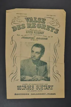 Louis Poterat ; Georges Guétary ; Salabert chanson petit format Île-de-France, France 1943 1966.158.94 Photo Mucem
