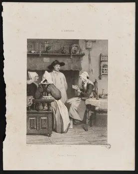 J Frey estampe L'ARTISTE.  Scène Bretonne. Ile-de-France, France 1827-1852 1968.73.8 Photo