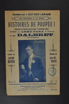Jas. W. Tate ; Lucien Boyer ; Anne Fara ; Paul Dalbret ; Francis F. Salabert chanson petit format Île-de-France, France 1926 1965.164.33  Photo Mucem