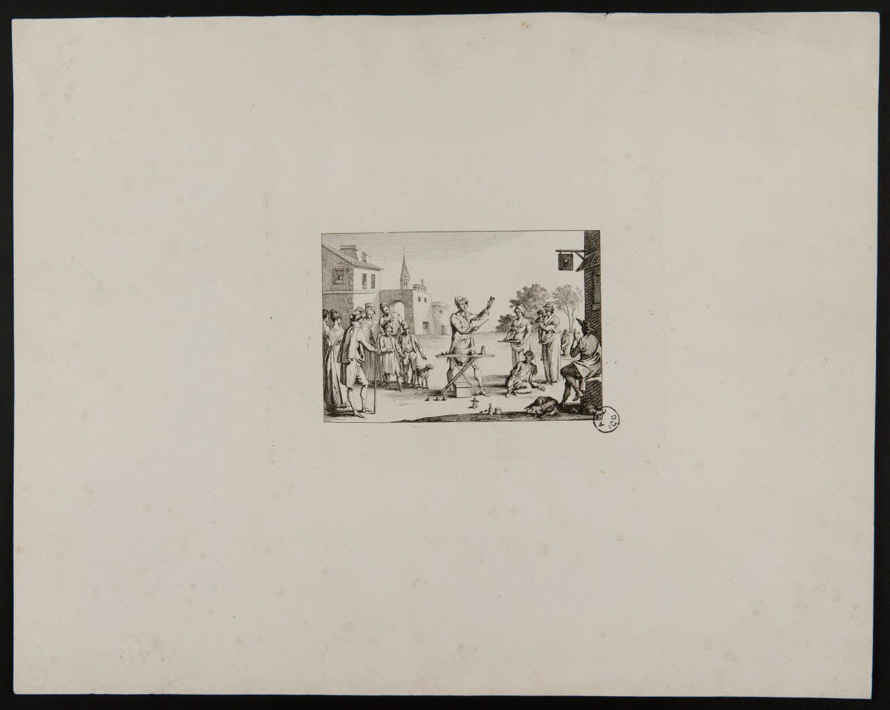 estampe Retrouvez sous quel pot se cache la balle. 1968.92.23 Photo