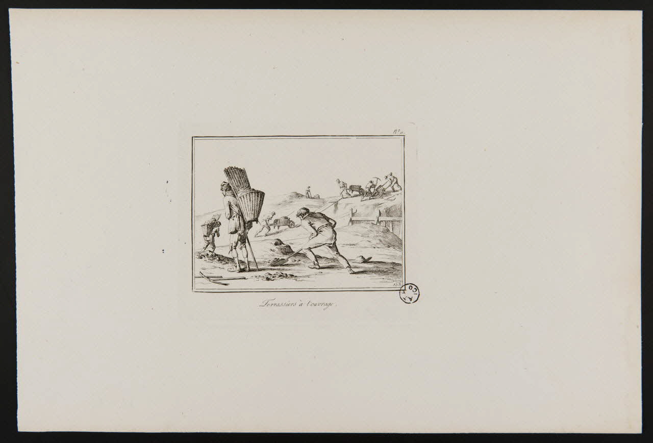 estampe Terrassiers à l'ouvrage. 1968.92.34 Photo