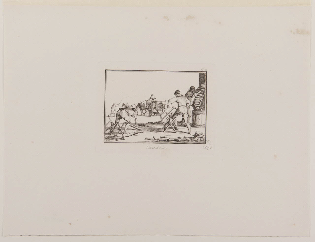 estampe Scieur de bois. 1968.92.42 Photo