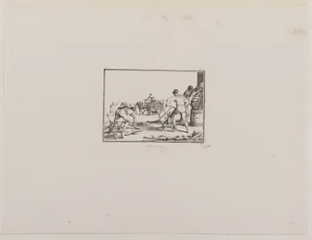 estampe Scieur de bois. 1968.92.42 Photo