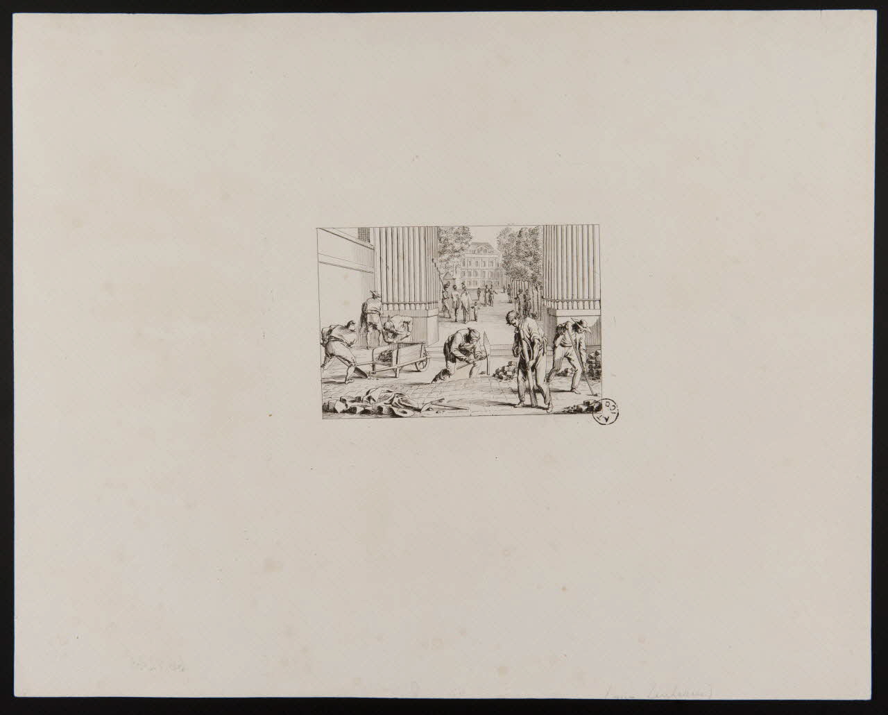 estampe Pose des pavés 1968.92.48 Photo