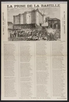 Meyer H. ; Cusset et Cie estampe LA PRISE DE LA BASTILLE Paris 1873-1883 1968.92.53 Photo