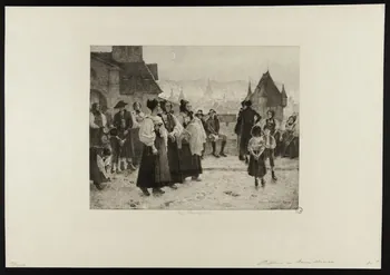estampe Baptême en Basse Alsace. 1968.92.60 Photo