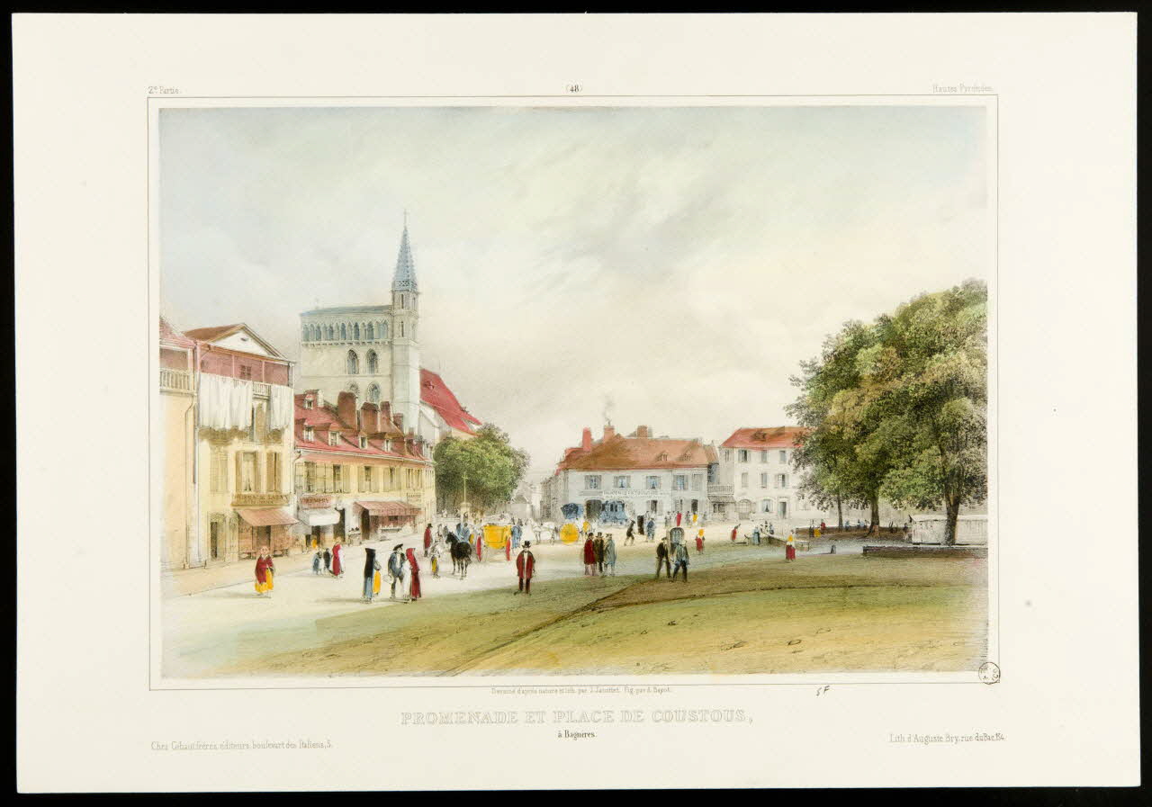 estampe PROMENADE ET PLACE DE COUSTOUS, 1968.92.69 Photo