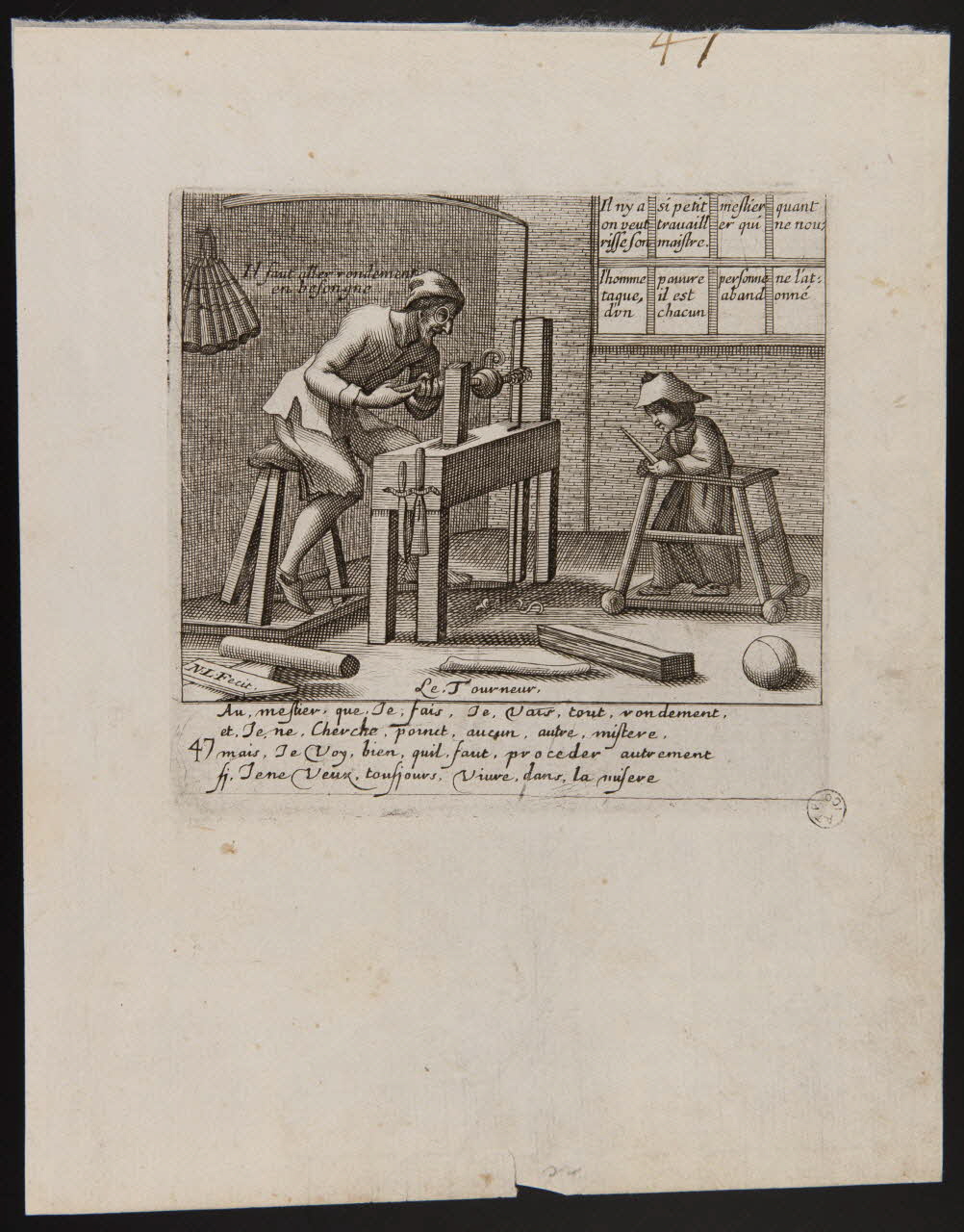 estampe Le Tourneur. 1968.92.71 Photo