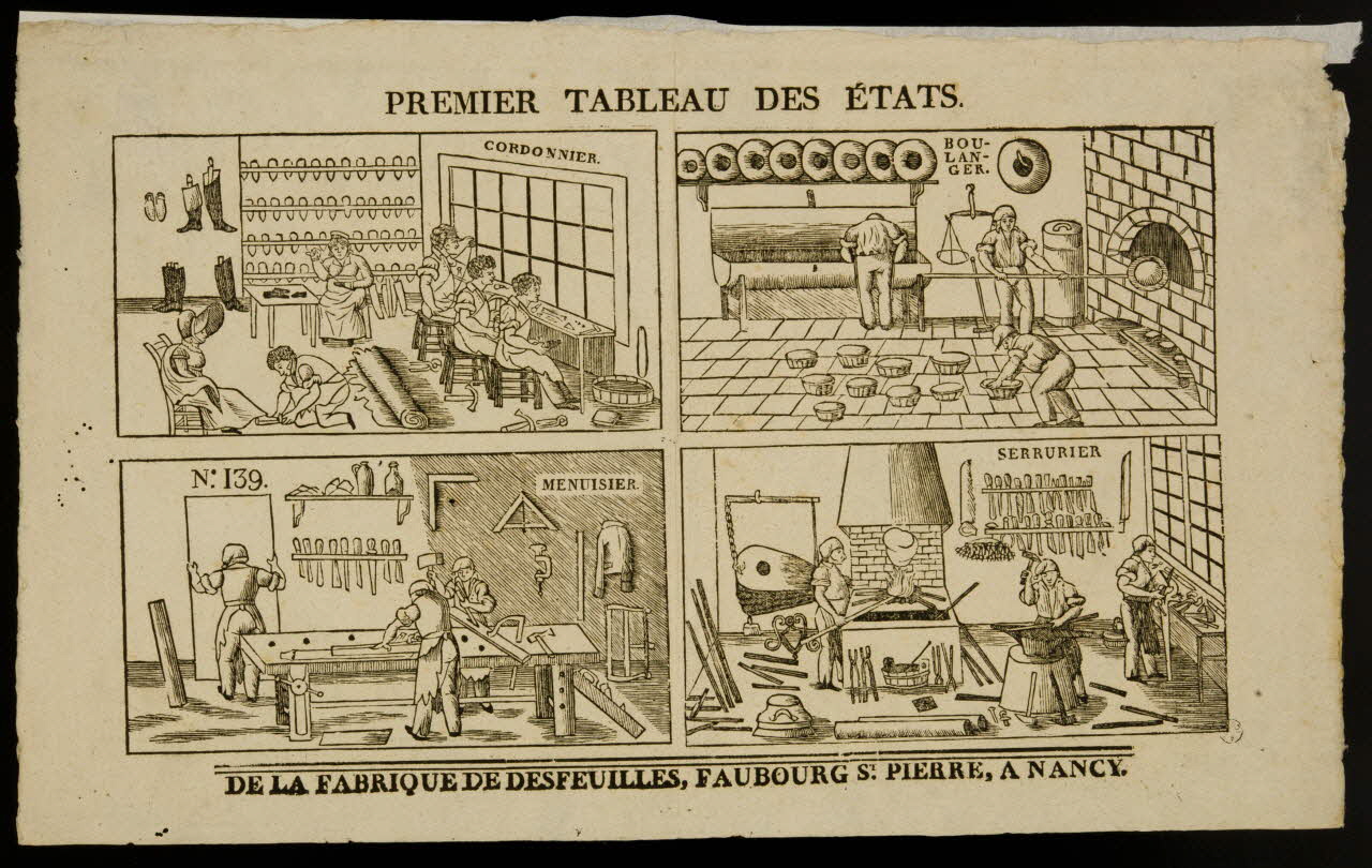 estampe PREMIER TABLEAU DES ETATS. 1968.94.8 Photo
